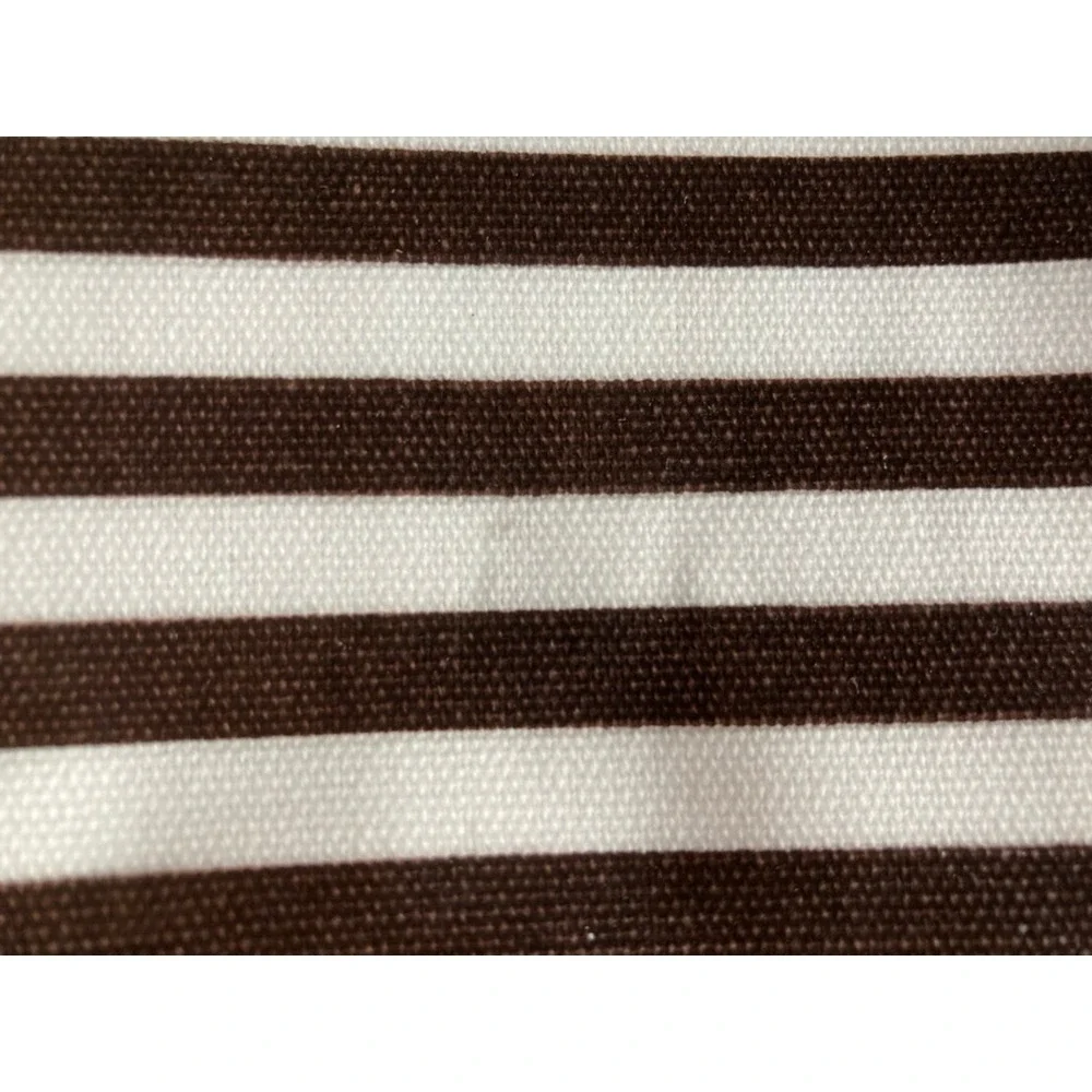 Henri Bendel Signature Brown White Stripe Travel Cosmetic Bag Hanging Pouch Set